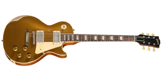 Gibson Custom Shop - Ultra Heavy Aged 1957 Les Paul Standard Reissue Electric Guitar with Hardshell Case - Mustard Gold