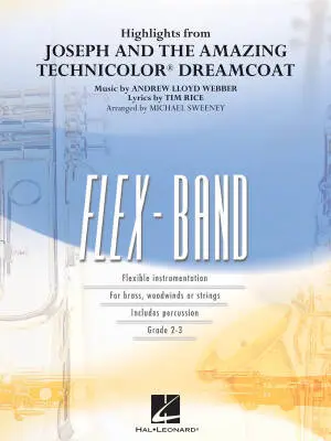 Hal Leonard - Highlights from Joseph and the Amazing Technicolor Dreamcoat - Webber/Sweeney - Concert Band (Flex-Band) - Gr. 3