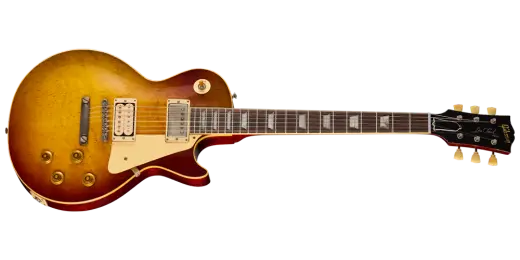 Gibson Custom Shop - Light Aged 1959 Les Paul Standard Reissue Electric Guitar with Hardshell Case - Dark Peach Burst