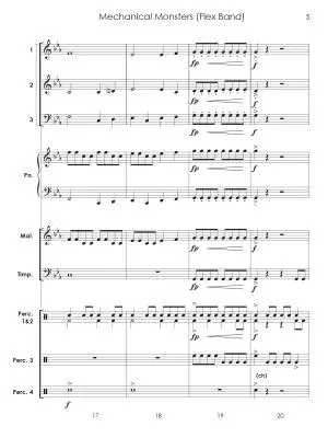 Mechanical Monsters - Standridge - Concert Band (Flex-Band) - Gr. 0.5