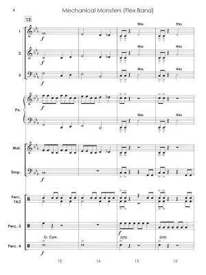 Mechanical Monsters - Standridge - Concert Band (Flex-Band) - Gr. 0.5