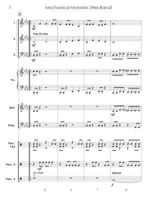 Mechanical Monsters - Standridge - Concert Band (Flex-Band) - Gr. 0.5