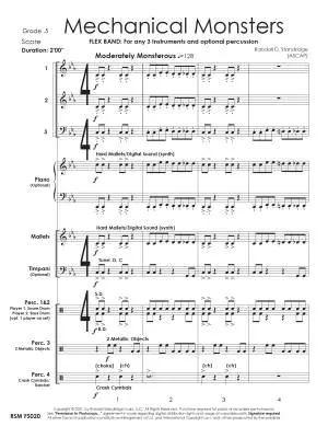 Mechanical Monsters - Standridge - Concert Band (Flex-Band) - Gr. 0.5