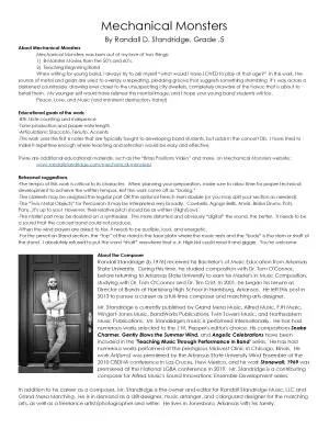 Mechanical Monsters - Standridge - Concert Band (Flex-Band) - Gr. 0.5