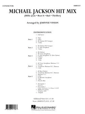 Michael Jackson Hit Mix - Jackson/Vinson - Concert Band (Flex-Band) - Gr. 3