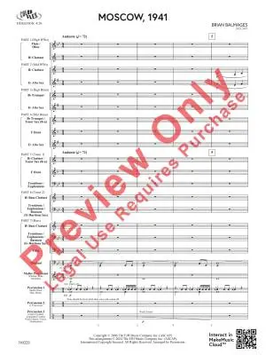 Moscow, 1941 - Balmages - Concert Band (Flex-Band) - Gr. 3