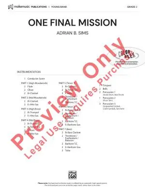 One Final Mission - Sims - Concert Band (Flex-Band) - Gr. 2