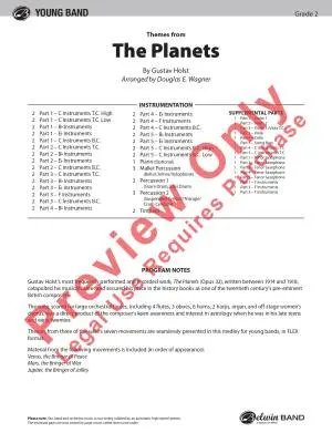 The Planets - Holst/Wagner - Concert Band (Flex-Band) - Gr. 2