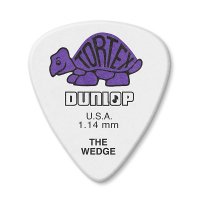 Dunlop - Tortex Wedge Players Pack. (12 Pack) - 1.14mm