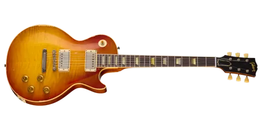 Gibson Custom Shop - Heavy Aged 1959 Les Paul Standard Reissue Electric Guitar with Hardshell Case - Molten Amber Burst