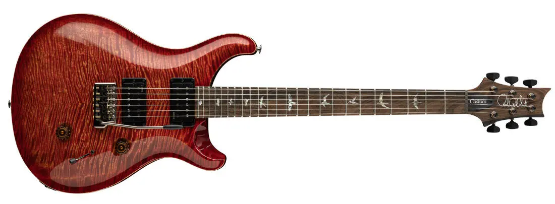 Custom 24 Mango Top Limited Edition Electric Guitar with Case - Blood Orange