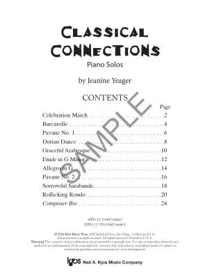 Classical Connections - Yeager - Piano - Book