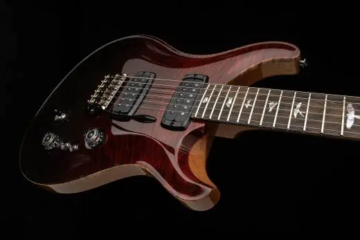 Custom 24-08 Mango Top Limited Edition Electric Guitar with Case - Fire Red Gray/Black Fade