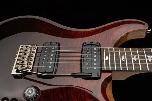 Custom 24-08 Mango Top Limited Edition Electric Guitar with Case - Fire Red Gray/Black Fade