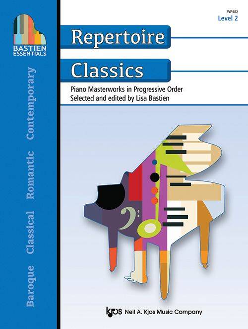 Bastien Essentials: Repertoire Classics, Level 2 - Bastien - Piano - Book
