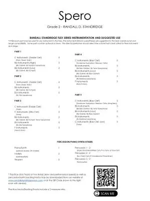 Spero (Song of Hope) - Standridge - Concert Band (Flex-Band) - Gr. 2