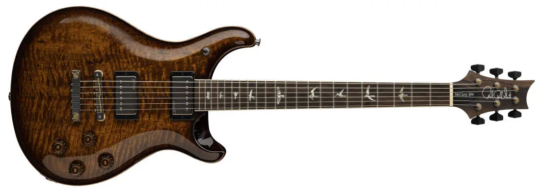 McCarty 594 Mango Top Limited Edition Electric Guitar with Case - Black Gold Burst