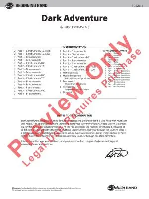 Dark Adventure - Ford - Concert Band (Flex-Band) - Gr. 1