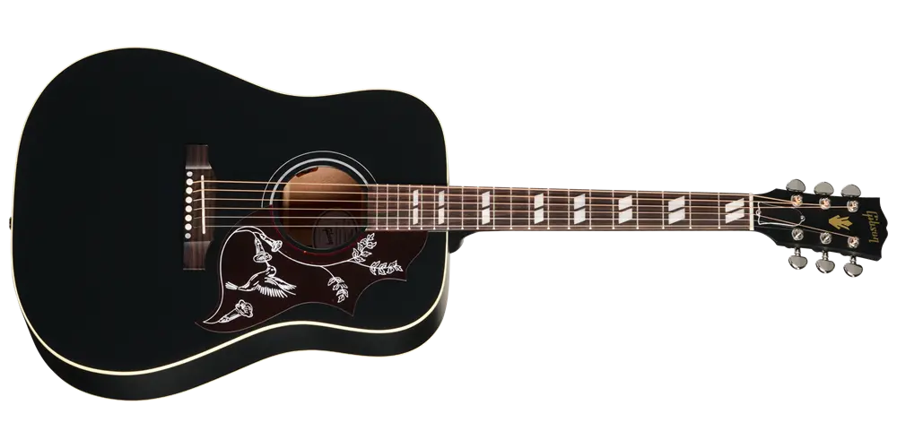 Hummingbird Special Acoustic/Electric Guitar with Softshell Case - Satin Ebony