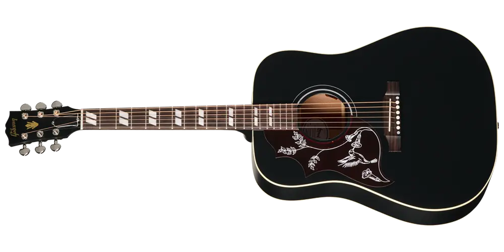 Hummingbird Special Acoustic/Electric Guitar with Softshell Case - Satin Ebony (Left Handed)