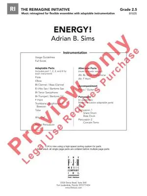 Energy! - Sims - Concert Band (Flex-Band) - Gr 2.5