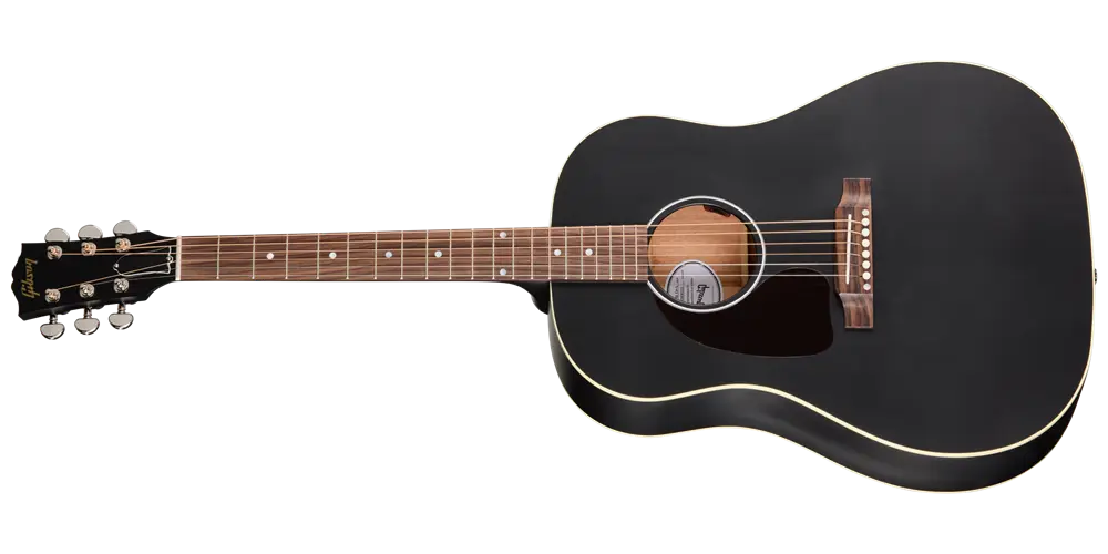 J-45 Special Acoustic/Electric Guitar with Softshell Case - Satin Ebony (Left Handed)