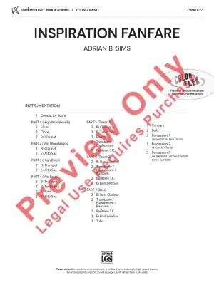 Inspiration Fanfare - Sims - Concert Band (Flex-Band) - Gr. 2
