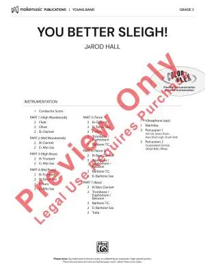 You Better Sleigh! - Hall - Concert Band (Flex-Band) - Gr. 3