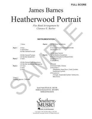 Heatherwood Portrait - Barnes/Barber - Concert Band (Flex-Band) - Gr. 3