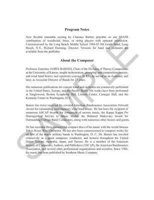 Heatherwood Portrait - Barnes/Barber - Concert Band (Flex-Band) - Gr. 3