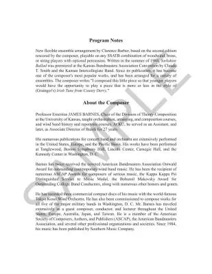 Yorkshire Ballad - Barnes/Barber - Concert Band (Flex-Band) - Gr. 3