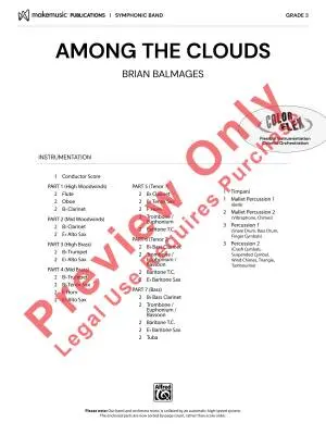 Among the Clouds - Balmages - Concert Band (Flex-Band) - Gr. 3