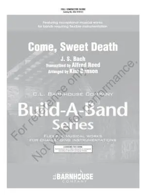 Come, Sweet Death - Bach/Reed/Benson - Concert Band (Flex-Band) - Gr. 3