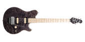 "Ernie Ball Music Man - 30th Anniversary Axis Electric Guitar with Hardshell Case - Translucent Red Quilt"