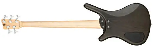 RockBass Corvette $$ 5-String Bass Guitar with Gig Bag - Nirvana Black Transparent Satin