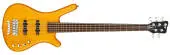 "Warwick - RockBass Corvette $$ 5-String Bass Guitar with Gig Bag - Honey Violin Transparent Satin"