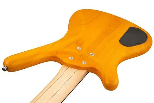 RockBass Corvette $$ 5-String Bass Guitar with Gig Bag - Honey Violin Transparent Satin