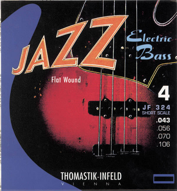 Jazz Bass Strings Flat Wound Short Scale 43-106