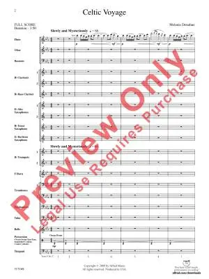 Celtic Voyage - Donahue - Concert Band - Score - Gr. 3