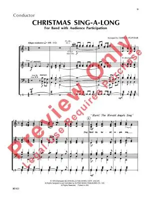 Christmas Sing-a-Long - Ployhar - Concert Band - Score - Gr. 2