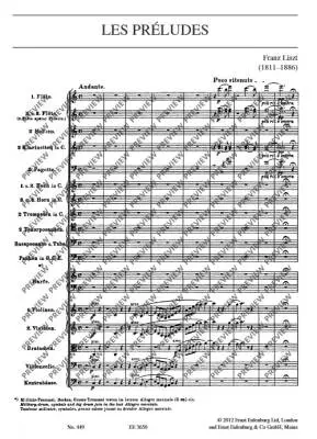 Les Preludes, Symphonic Poem No. 3 - Liszt - Study Score