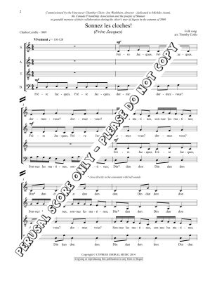 Sonnez Les Cloches - Corlis - SATB