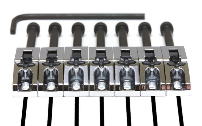 Ghost Floyd Rose Style 7-String Saddles - Chrome