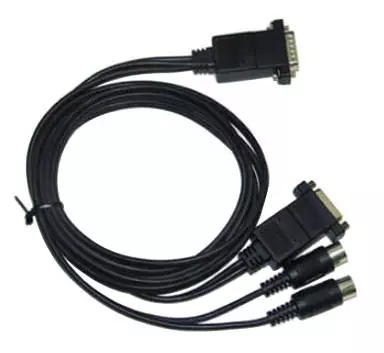 DB15 X2 to MIDI X2 - 8 Foot