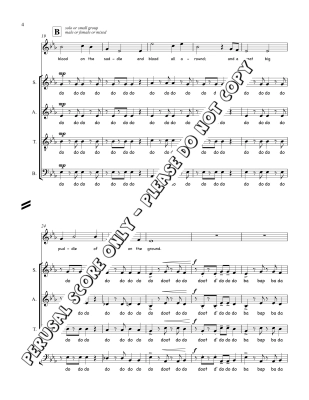 Blood On The Saddle - Canadian/Worthington - SATB