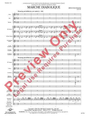 Marche Diabolique - Balmages - Concert Band - Score - Gr. 2.5
