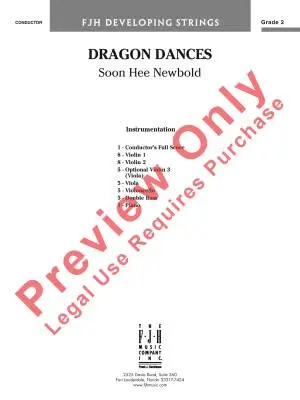 Dragon Dances - Newbold - String Orchestra - Score - Gr. 2