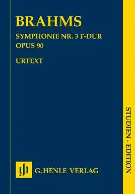 G. Henle Verlag - Symphony No. 3 in F Major, Op. 90 - Brahms/Pascall - Study Score