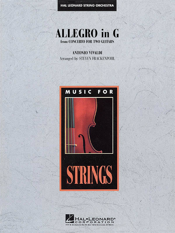 Allegro in G - Vivaldi/Frackenpohl - String Orchestra - Gr. 3.5