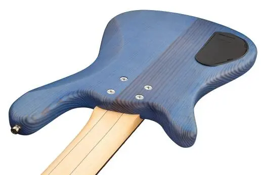 RockBass Streamer Standard 5-String Bass Guitar with Gig Bag - Ocean Blue Transparent Satin